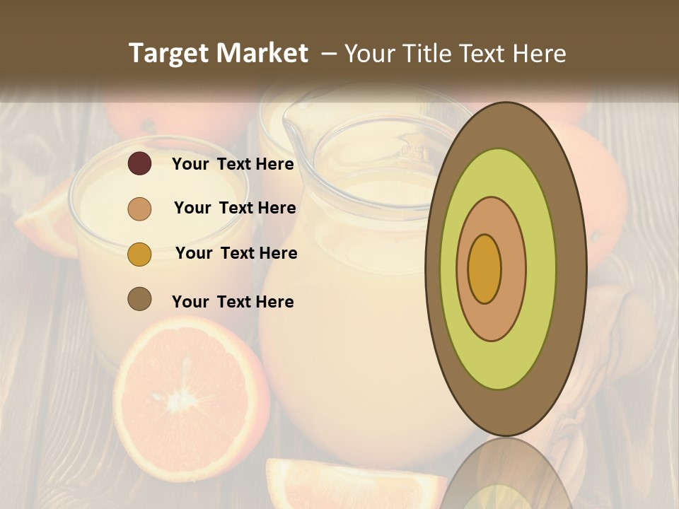 A Pitcher Of Orange Juice Surrounded By Oranges PowerPoint Template