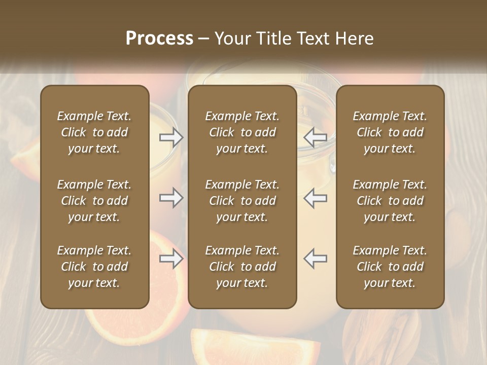 A Pitcher Of Orange Juice Surrounded By Oranges PowerPoint Template