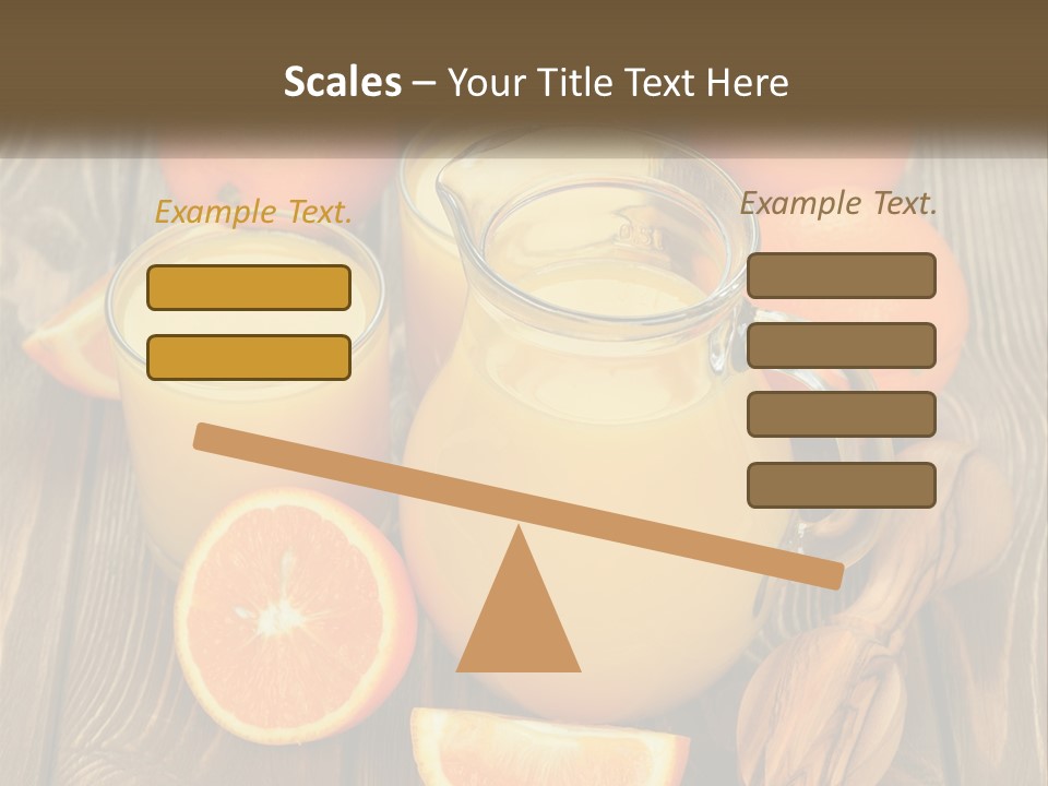 A Pitcher Of Orange Juice Surrounded By Oranges PowerPoint Template