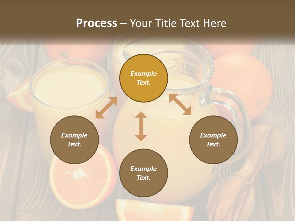 A Pitcher Of Orange Juice Surrounded By Oranges PowerPoint Template