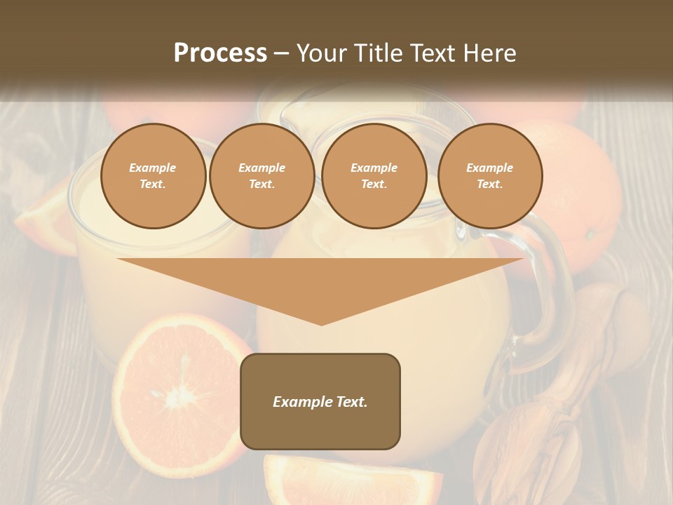 A Pitcher Of Orange Juice Surrounded By Oranges PowerPoint Template