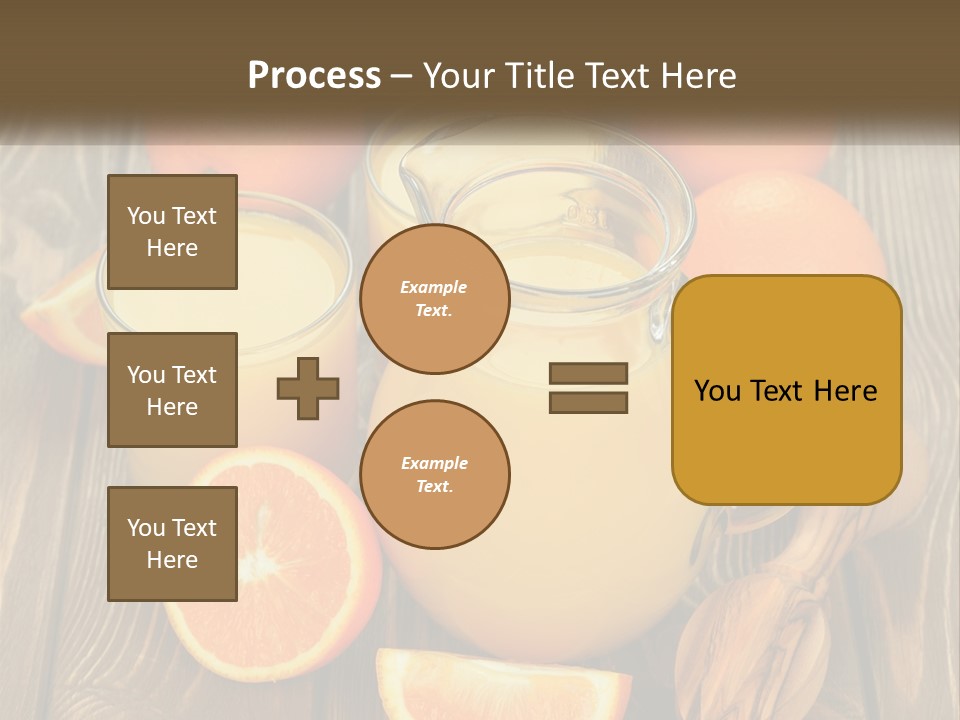 A Pitcher Of Orange Juice Surrounded By Oranges PowerPoint Template