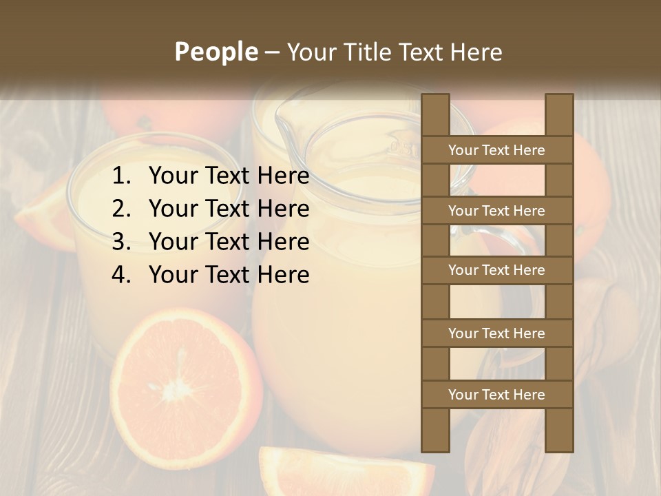 A Pitcher Of Orange Juice Surrounded By Oranges PowerPoint Template
