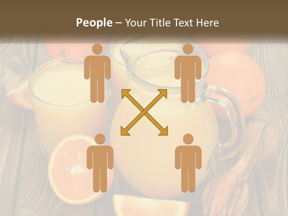 A Pitcher Of Orange Juice Surrounded By Oranges PowerPoint Template