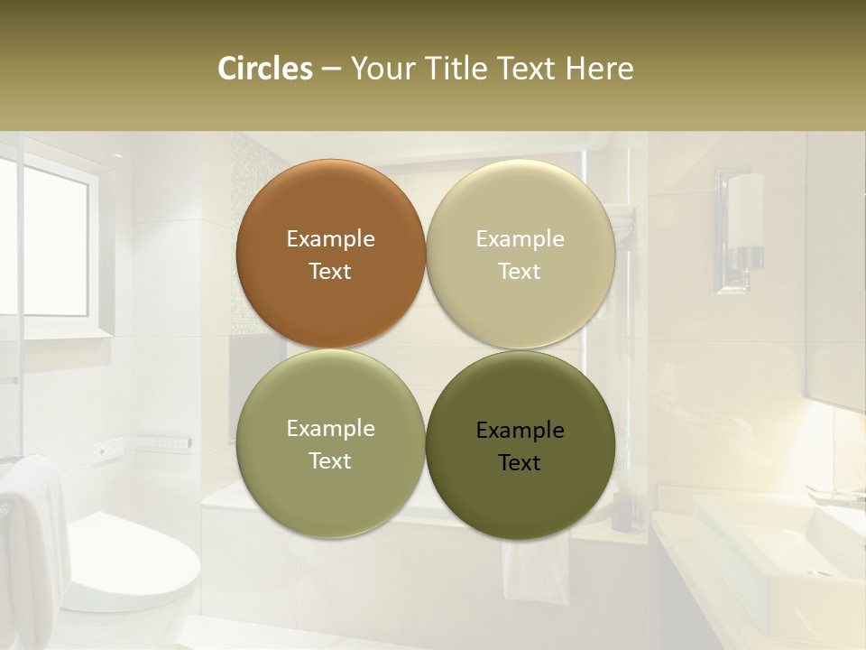 A Bath Tub Sitting Next To A Toilet In A Bathroom PowerPoint Template