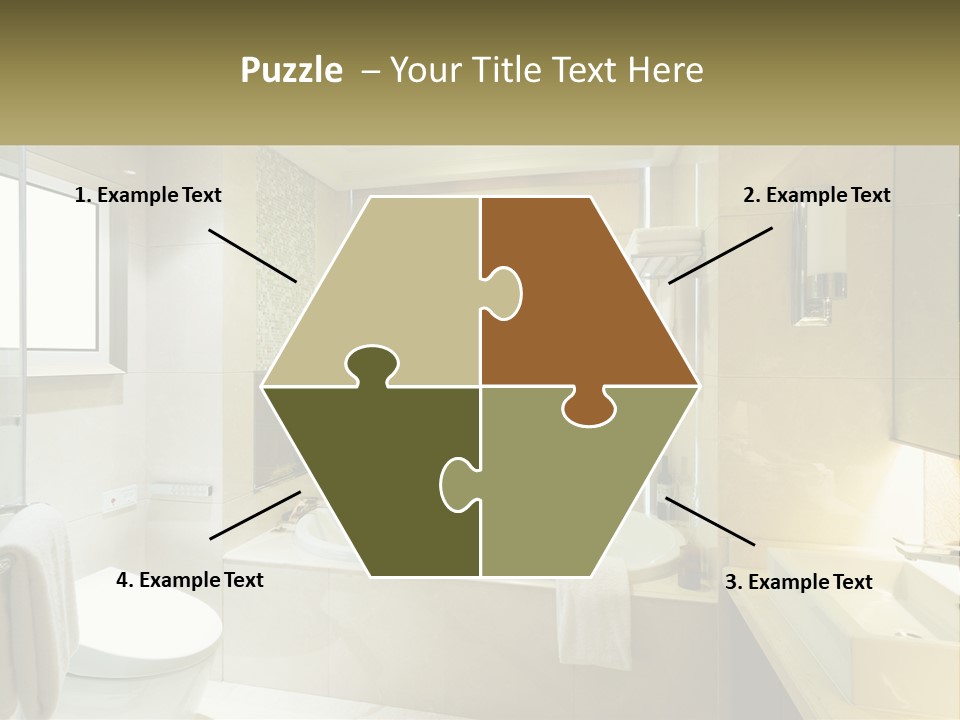 A Bath Tub Sitting Next To A Toilet In A Bathroom PowerPoint Template