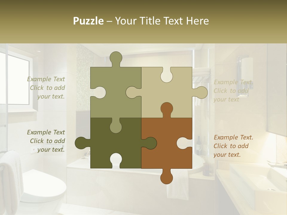 A Bath Tub Sitting Next To A Toilet In A Bathroom PowerPoint Template