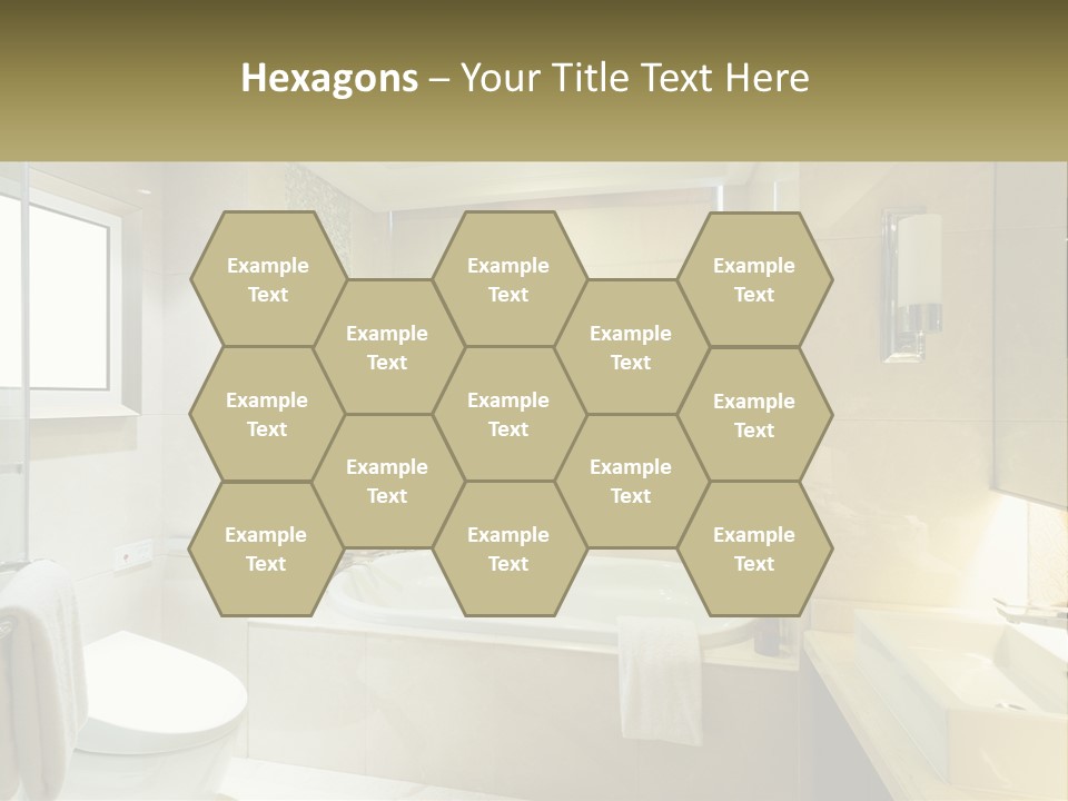 A Bath Tub Sitting Next To A Toilet In A Bathroom PowerPoint Template