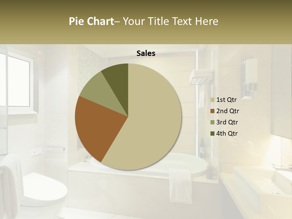 A Bath Tub Sitting Next To A Toilet In A Bathroom PowerPoint Template