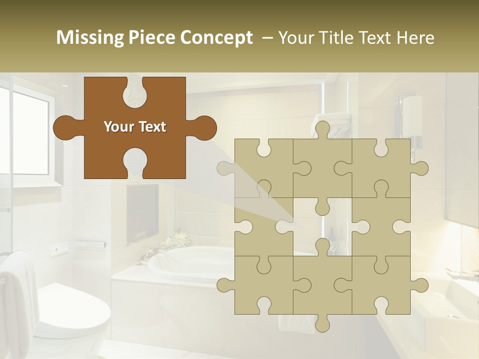 A Bath Tub Sitting Next To A Toilet In A Bathroom PowerPoint Template