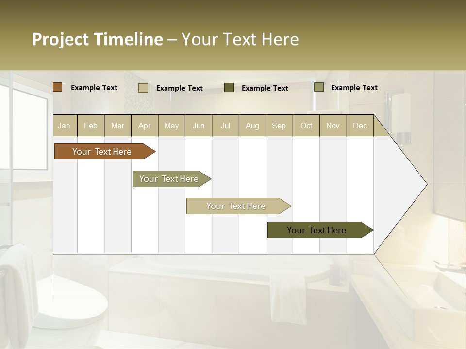 A Bath Tub Sitting Next To A Toilet In A Bathroom PowerPoint Template