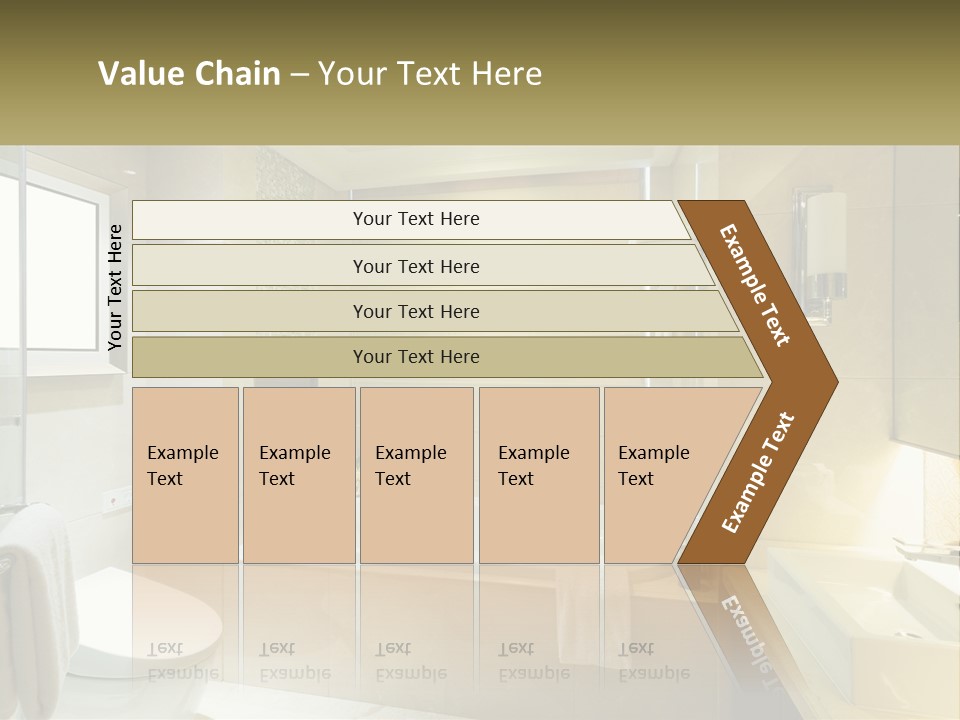 A Bath Tub Sitting Next To A Toilet In A Bathroom PowerPoint Template