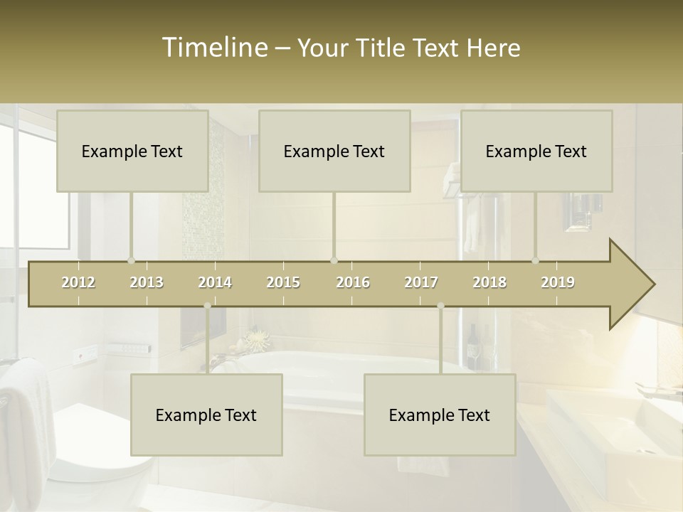 A Bath Tub Sitting Next To A Toilet In A Bathroom PowerPoint Template