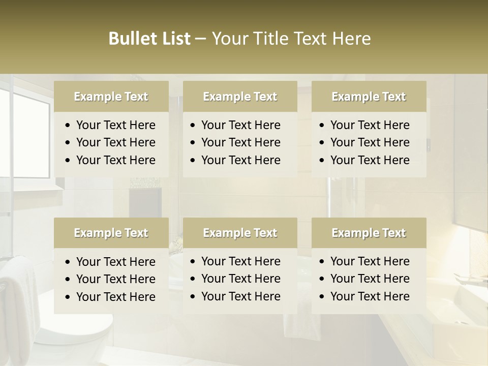 A Bath Tub Sitting Next To A Toilet In A Bathroom PowerPoint Template