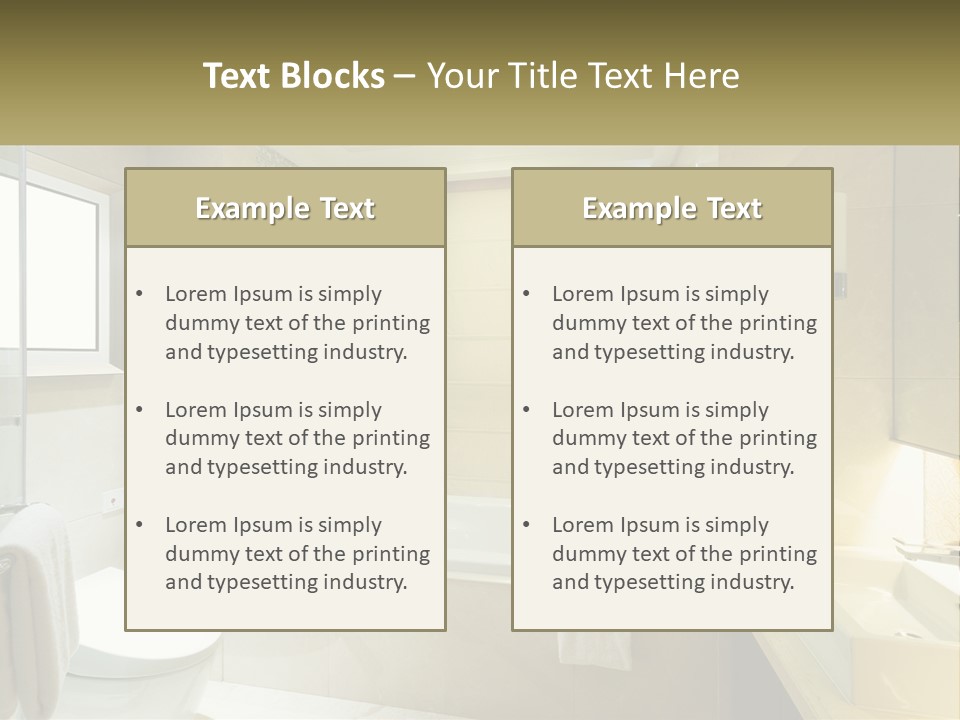 A Bath Tub Sitting Next To A Toilet In A Bathroom PowerPoint Template