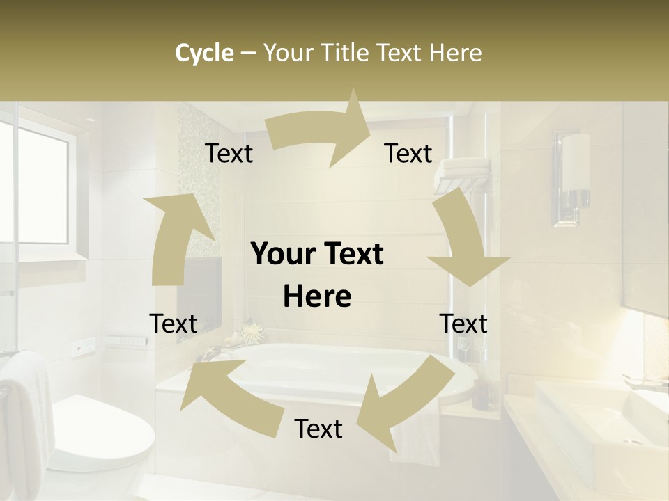 A Bath Tub Sitting Next To A Toilet In A Bathroom PowerPoint Template