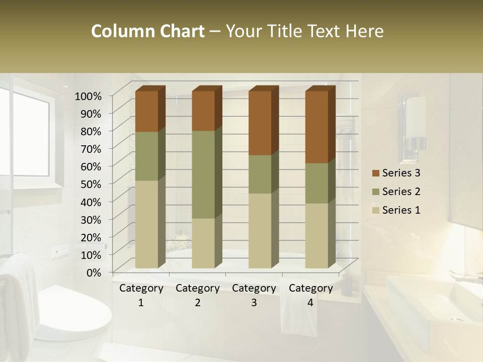 A Bath Tub Sitting Next To A Toilet In A Bathroom PowerPoint Template