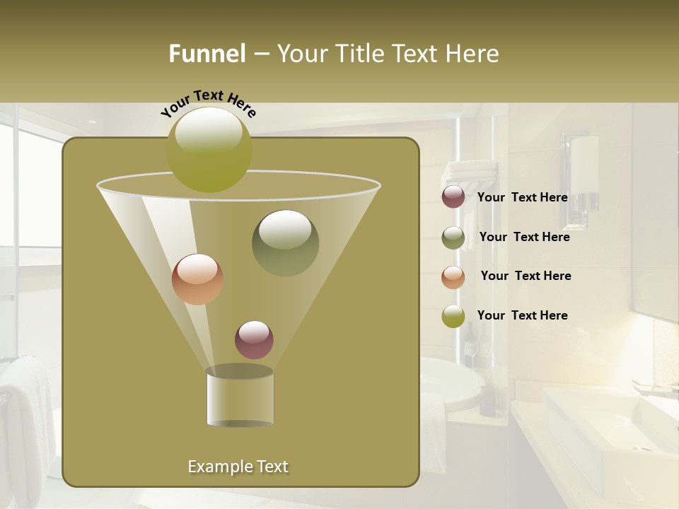 A Bath Tub Sitting Next To A Toilet In A Bathroom PowerPoint Template