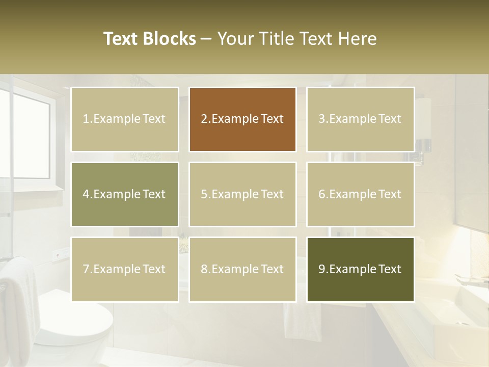 A Bath Tub Sitting Next To A Toilet In A Bathroom PowerPoint Template