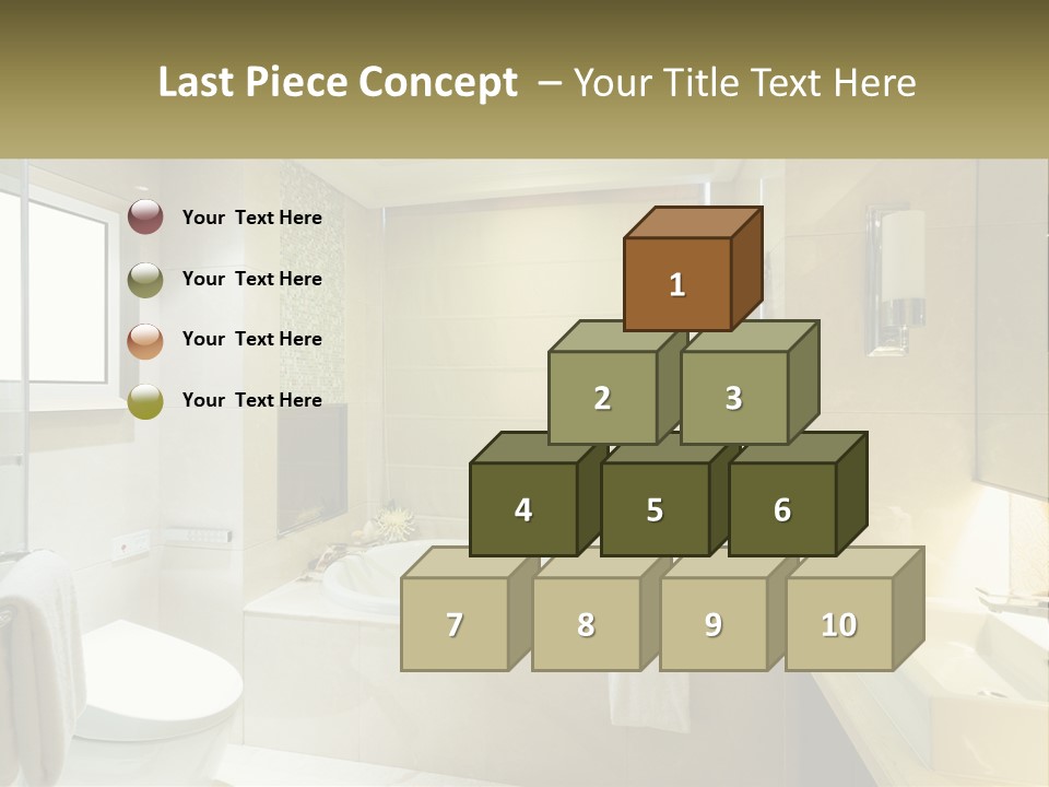 A Bath Tub Sitting Next To A Toilet In A Bathroom PowerPoint Template