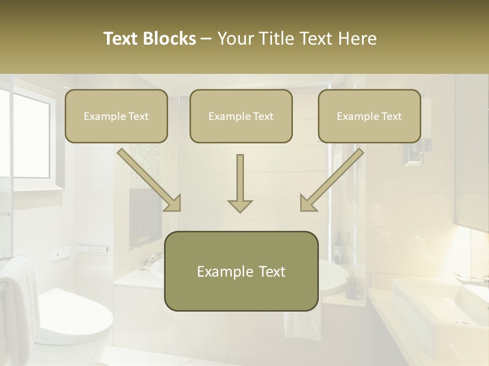 A Bath Tub Sitting Next To A Toilet In A Bathroom PowerPoint Template