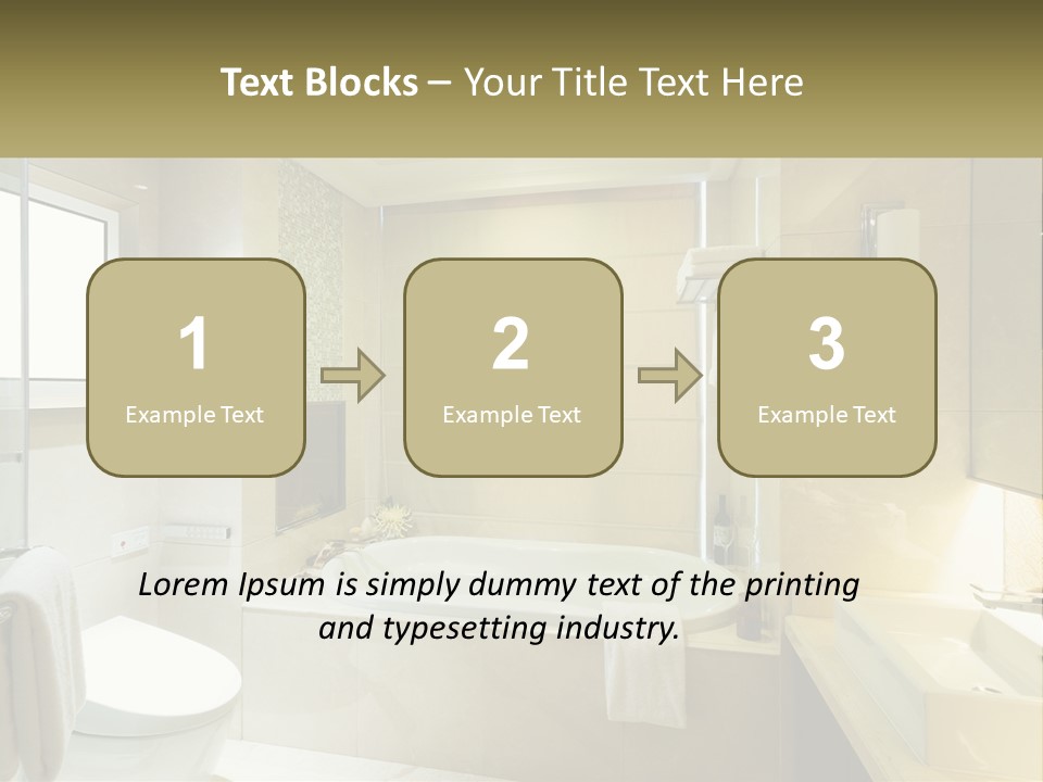A Bath Tub Sitting Next To A Toilet In A Bathroom PowerPoint Template