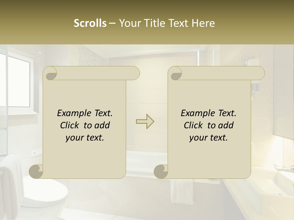 A Bath Tub Sitting Next To A Toilet In A Bathroom PowerPoint Template