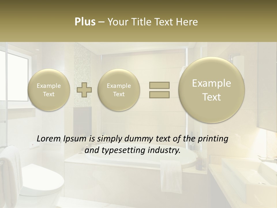 A Bath Tub Sitting Next To A Toilet In A Bathroom PowerPoint Template