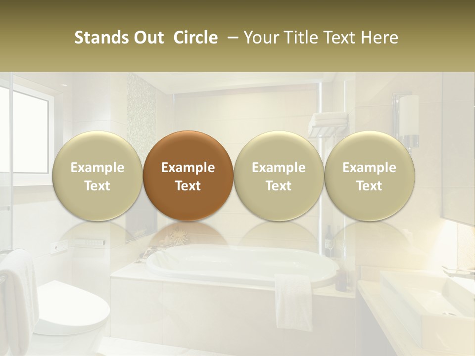A Bath Tub Sitting Next To A Toilet In A Bathroom PowerPoint Template