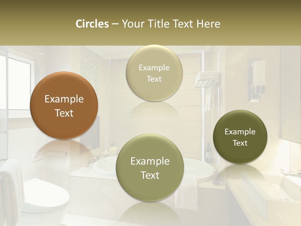 A Bath Tub Sitting Next To A Toilet In A Bathroom PowerPoint Template