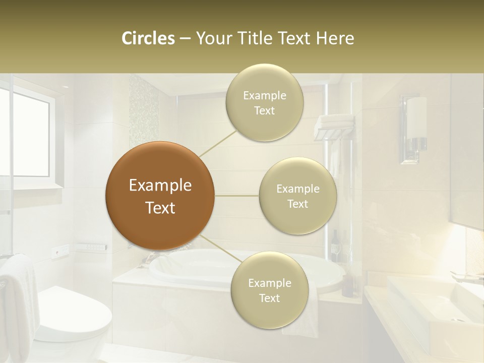 A Bath Tub Sitting Next To A Toilet In A Bathroom PowerPoint Template