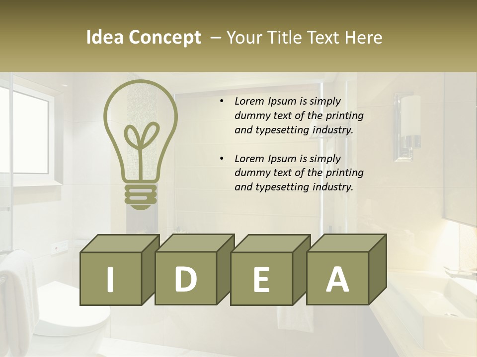 A Bath Tub Sitting Next To A Toilet In A Bathroom PowerPoint Template