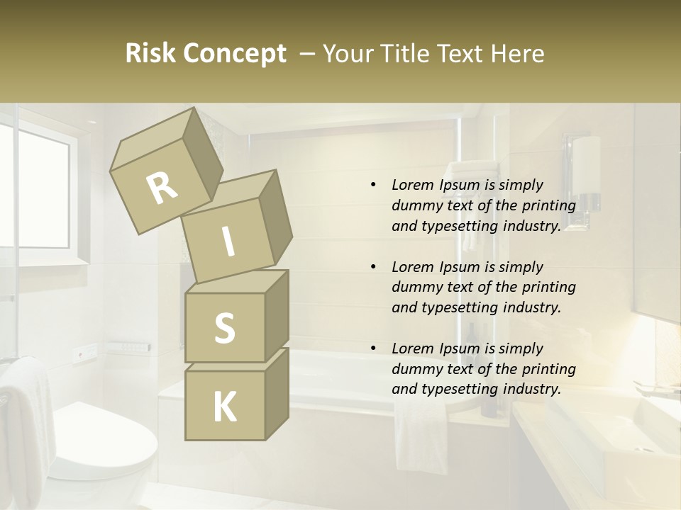 A Bath Tub Sitting Next To A Toilet In A Bathroom PowerPoint Template