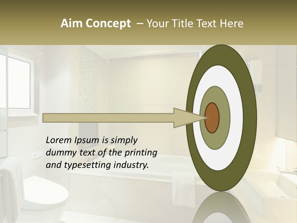 A Bath Tub Sitting Next To A Toilet In A Bathroom PowerPoint Template