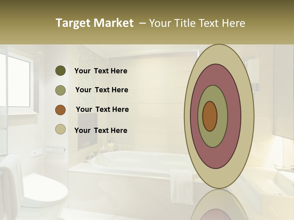 A Bath Tub Sitting Next To A Toilet In A Bathroom PowerPoint Template