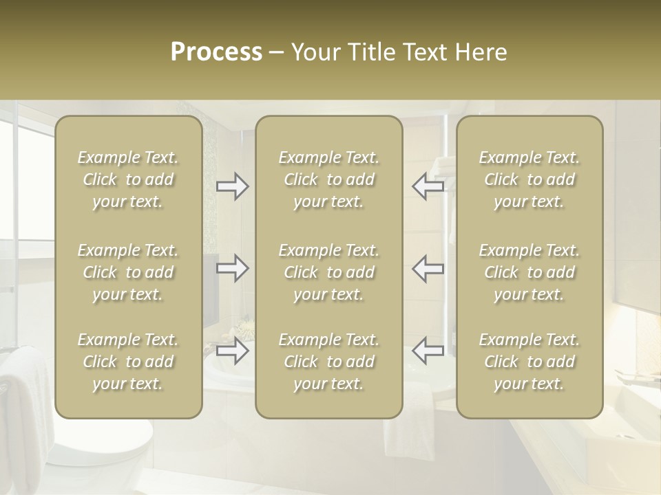 A Bath Tub Sitting Next To A Toilet In A Bathroom PowerPoint Template
