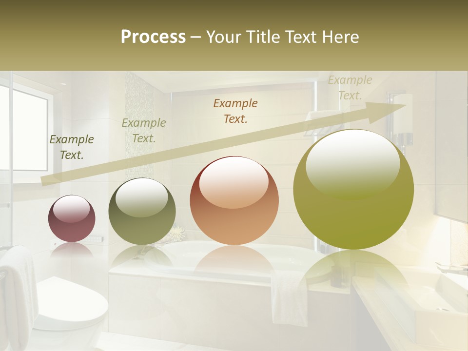 A Bath Tub Sitting Next To A Toilet In A Bathroom PowerPoint Template