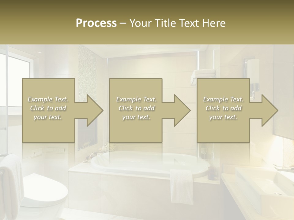 A Bath Tub Sitting Next To A Toilet In A Bathroom PowerPoint Template