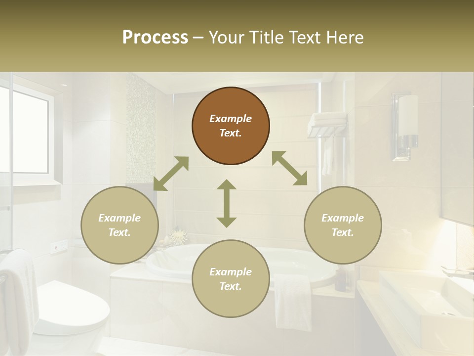 A Bath Tub Sitting Next To A Toilet In A Bathroom PowerPoint Template