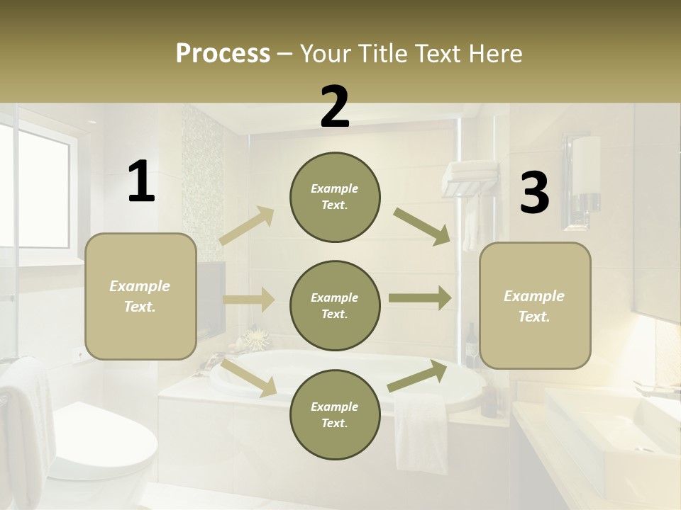 A Bath Tub Sitting Next To A Toilet In A Bathroom PowerPoint Template
