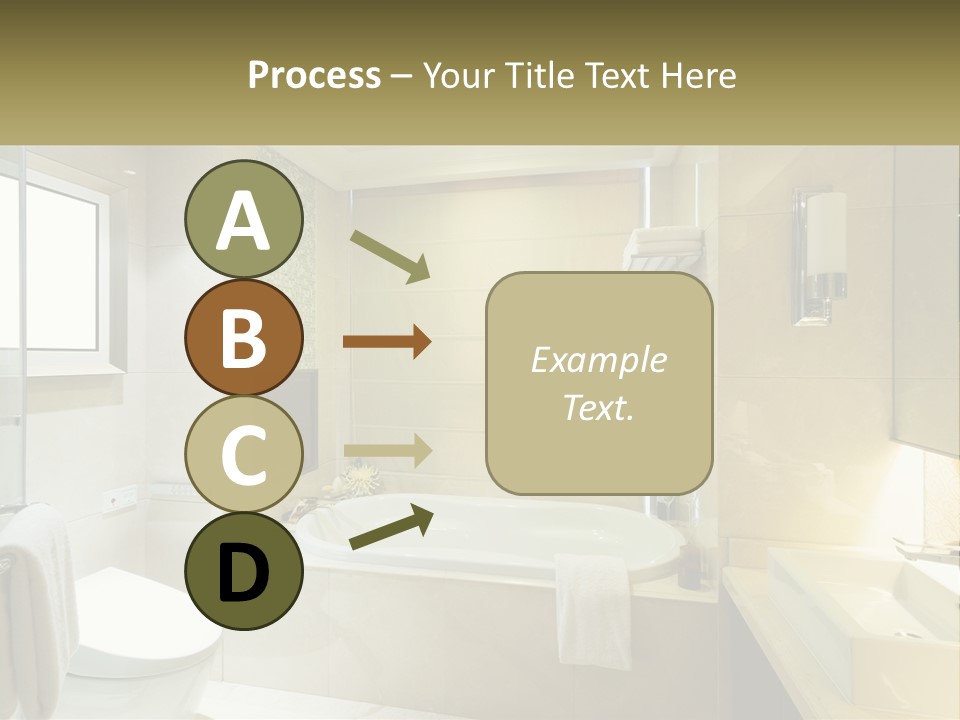 A Bath Tub Sitting Next To A Toilet In A Bathroom PowerPoint Template