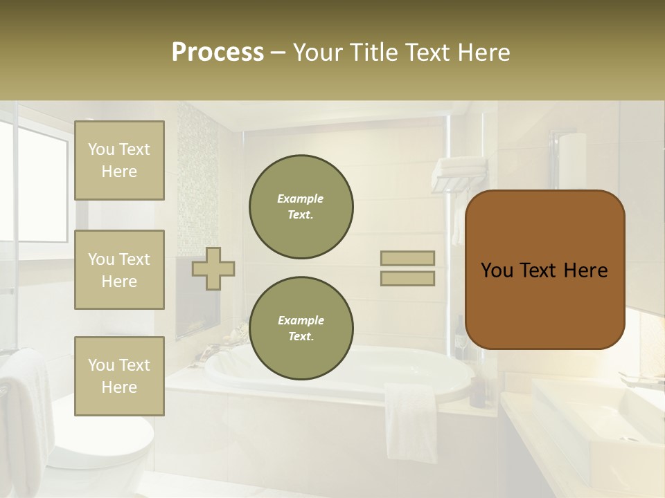 A Bath Tub Sitting Next To A Toilet In A Bathroom PowerPoint Template