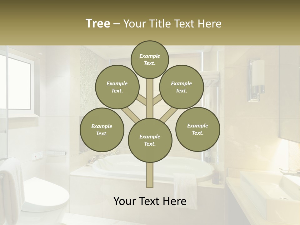 A Bath Tub Sitting Next To A Toilet In A Bathroom PowerPoint Template
