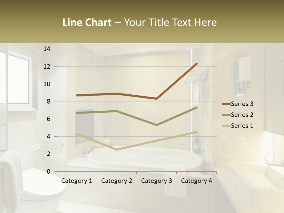 A Bath Tub Sitting Next To A Toilet In A Bathroom PowerPoint Template