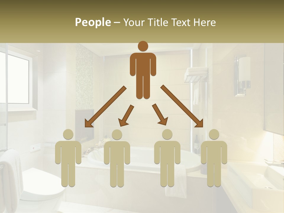 A Bath Tub Sitting Next To A Toilet In A Bathroom PowerPoint Template
