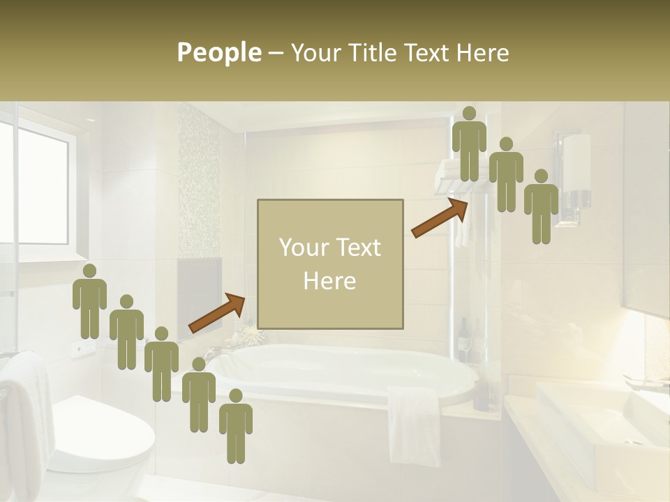 A Bath Tub Sitting Next To A Toilet In A Bathroom PowerPoint Template