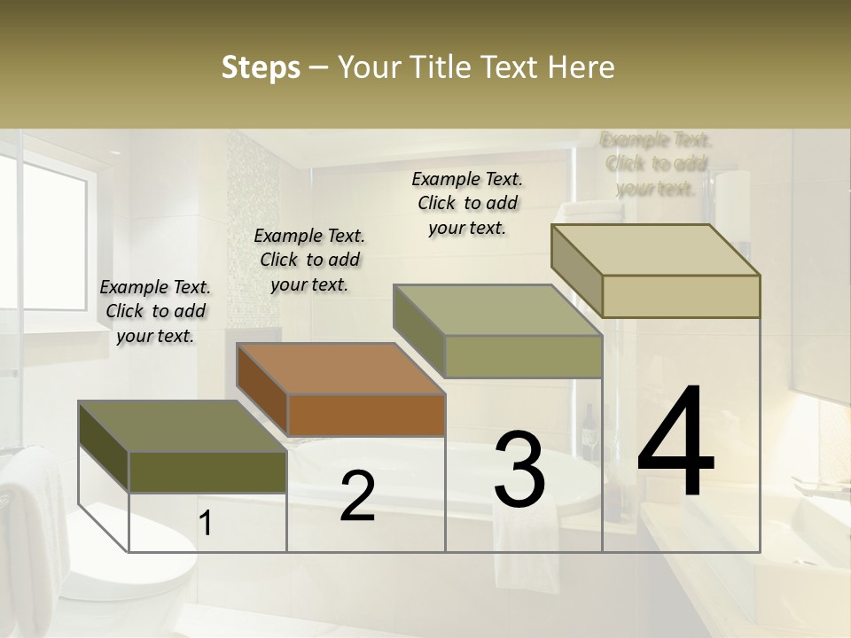 A Bath Tub Sitting Next To A Toilet In A Bathroom PowerPoint Template