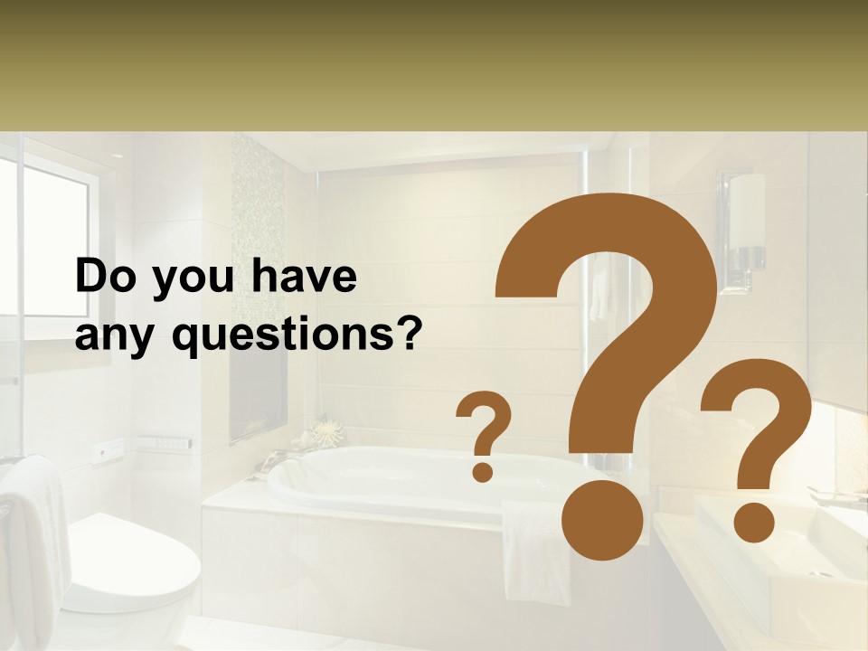A Bath Tub Sitting Next To A Toilet In A Bathroom PowerPoint Template