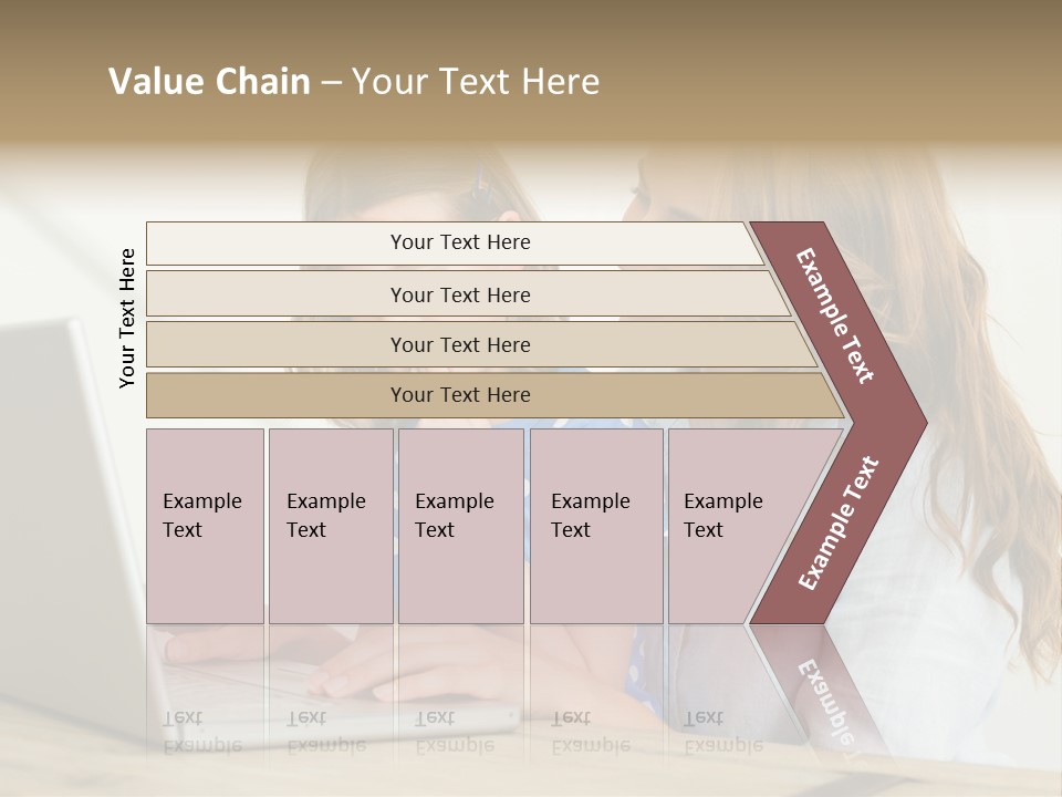 A Woman And A Little Girl Looking At A Laptop PowerPoint Template