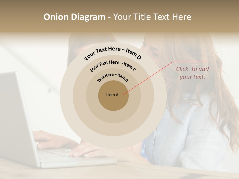 A Woman And A Little Girl Looking At A Laptop PowerPoint Template